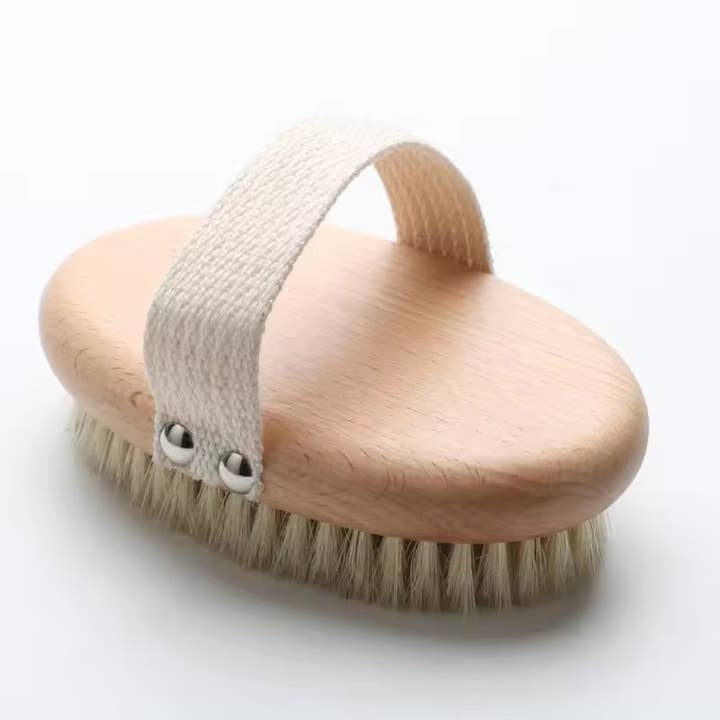 Natural beechwood body brush
