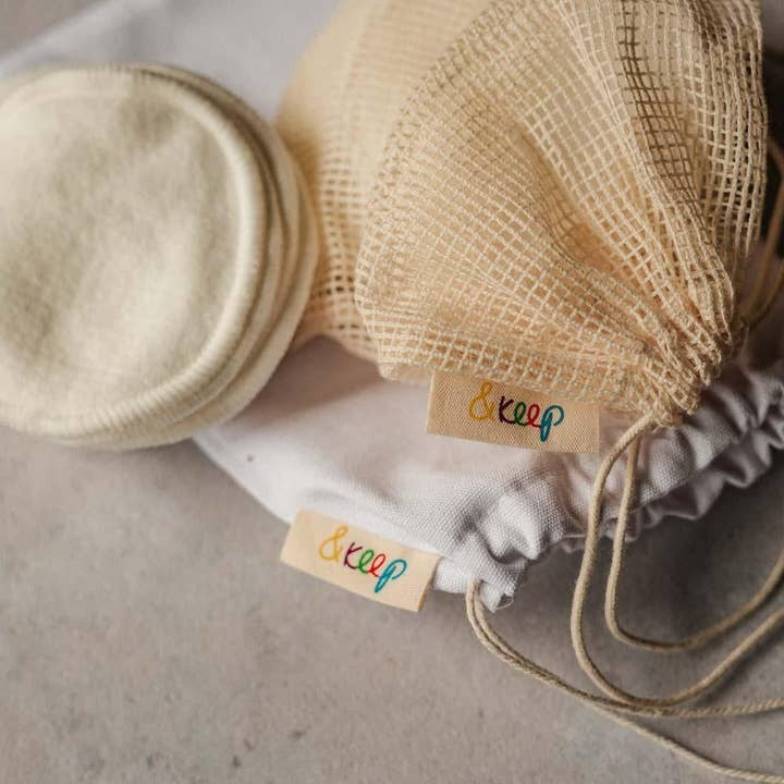 10 reusable bamboo & cotton make-up pads