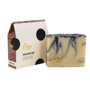 Cedarwood, clary sage, rose geranium, vetiver hand & body soap