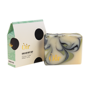 Peppermint, lavender, patchouli, tea tree hand & body soap